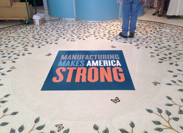 Custom vinyl floor graphics for businesses in Richmond Hill