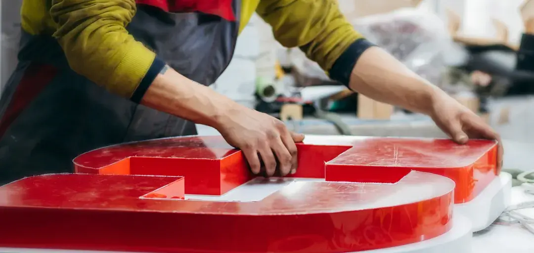 custom signage installation